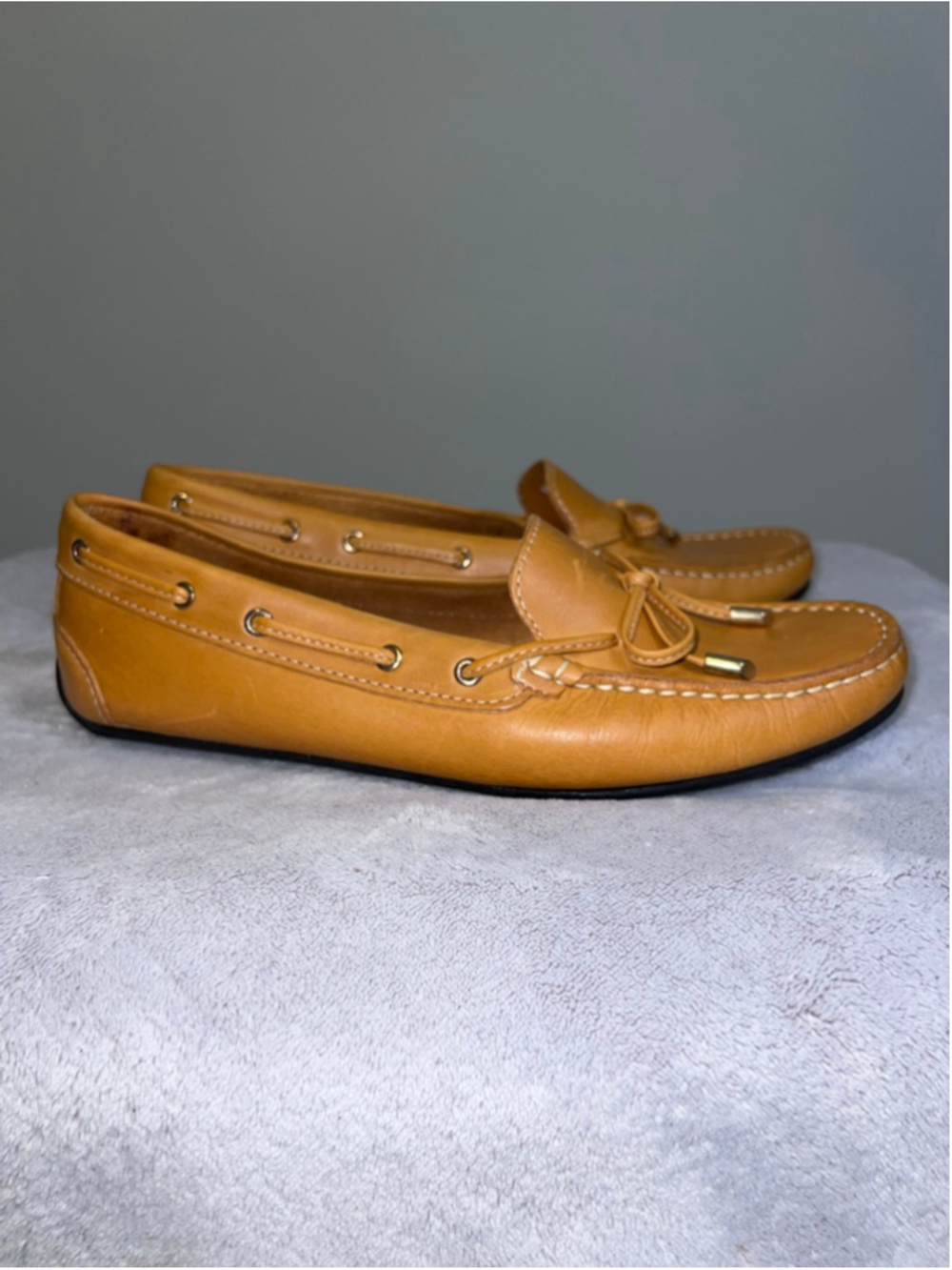 Women's Massimo Matteo Brown Leather Loafers Size 10